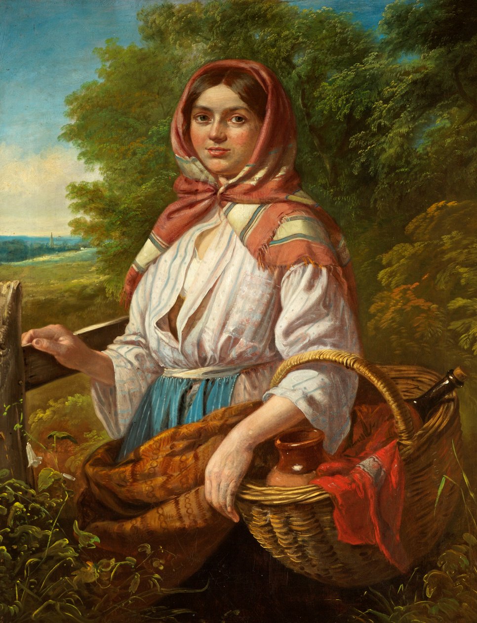 Obiad rolników, 1872 autorstwa John Joseph Barker