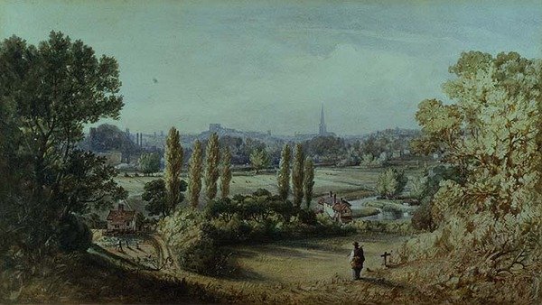 Norwich z Crown Point autorstwa John Joseph Cotman