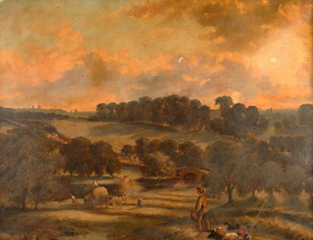 Haytime, Hamstead Mill, Handsworth, Staffordshire, 1850-1908. autorstwa John Joseph Hughes