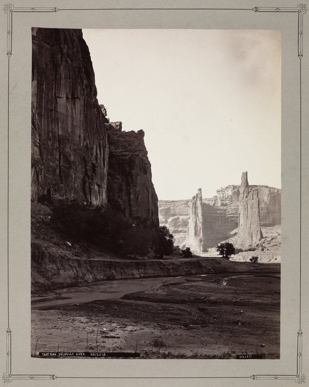 East Fork, rzeka de Chelly, Arizona autorstwa John K. Hillers