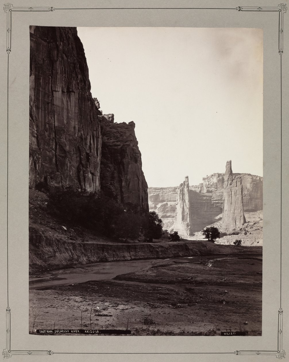 East Fork, de Chelly River, Arizona, 1879-1881. autorstwa John K. Hillers