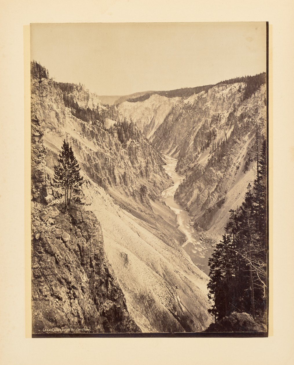 Wielki Kanion Yellowstone’u autorstwa John K. Hillers