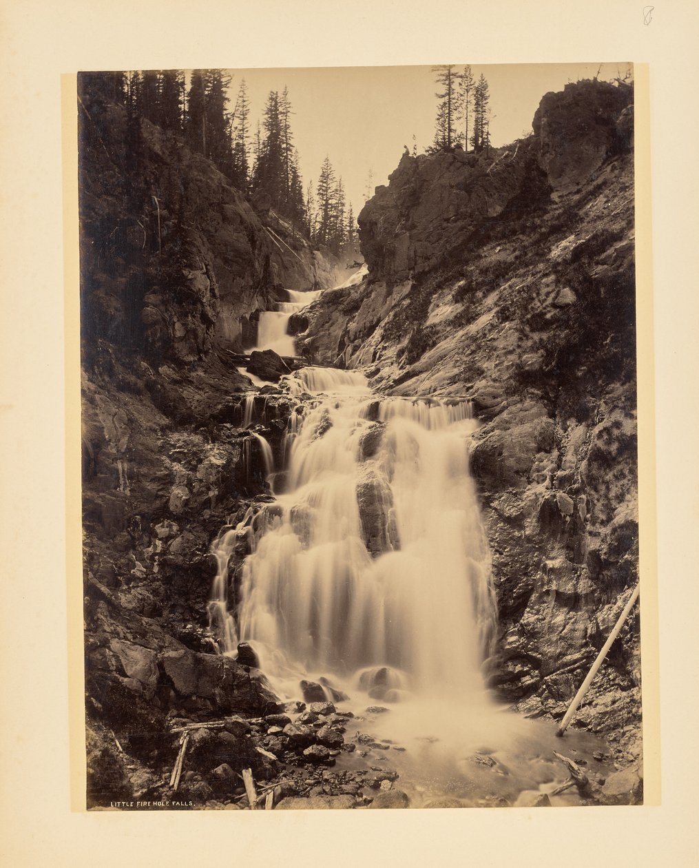 Wodospad Little Fire Hole autorstwa John K. Hillers