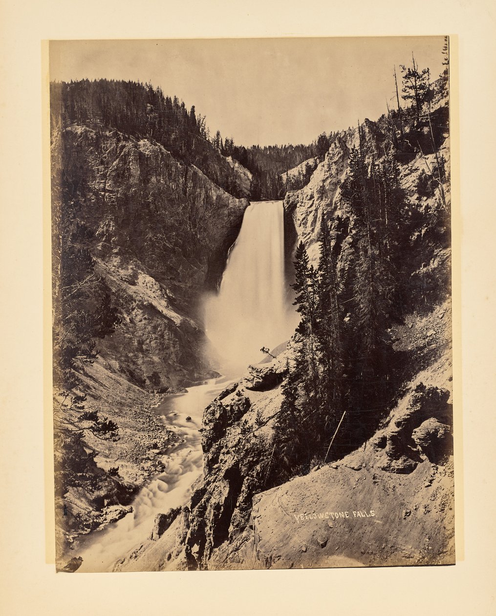 Wodospady Yellowstone autorstwa John K. Hillers