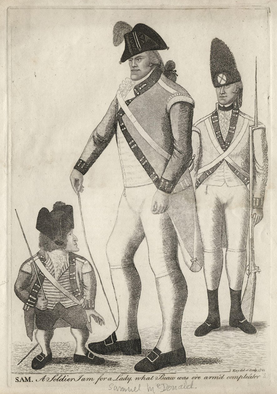 George ("Geordie") Cranstoun; Samuel McDonald; Nieznany mężczyzna wg Johna Kaya autorstwa John Kay