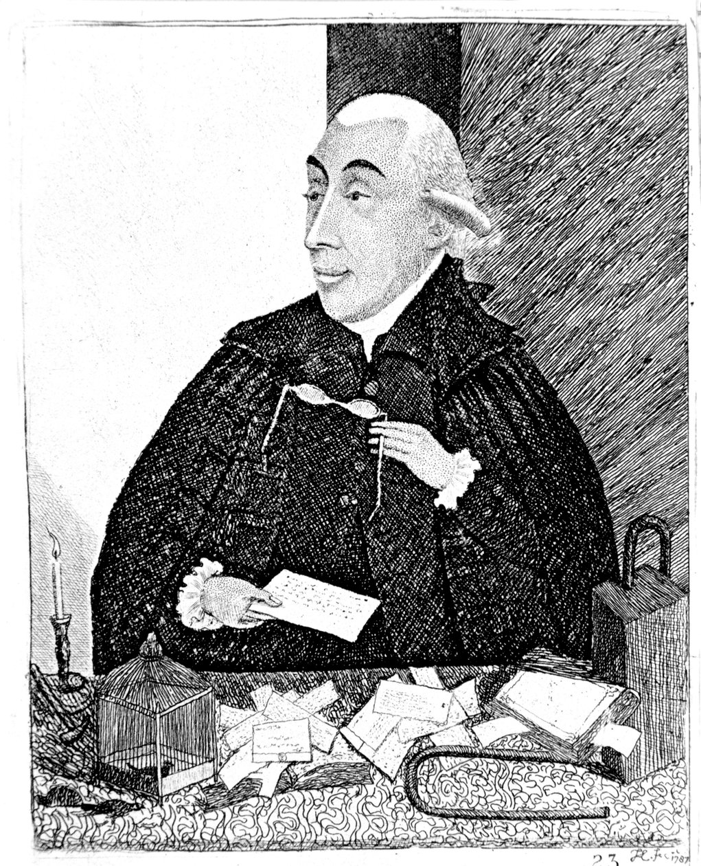 Joseph Black, szkocki chemik, 1787 autorstwa John Kay