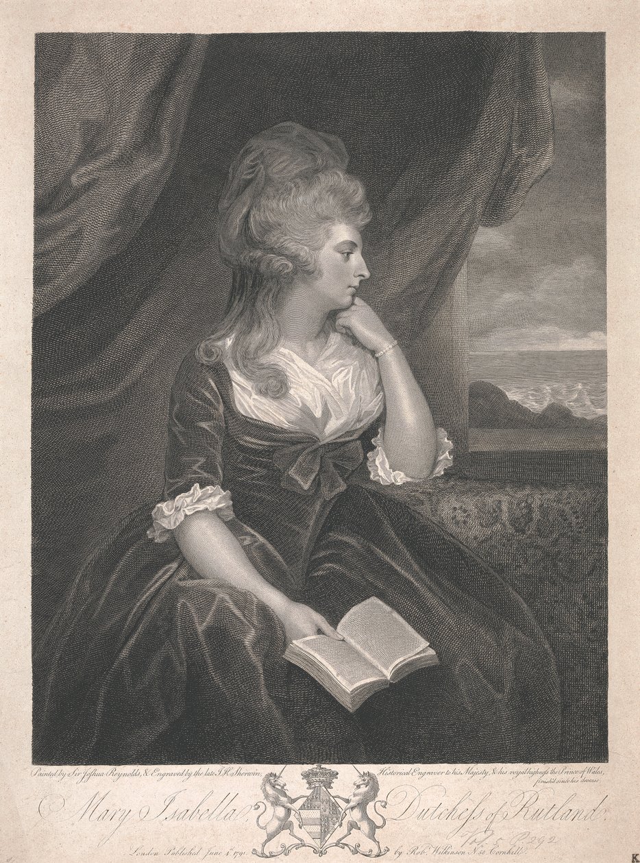 Mary Isabella Manners (z domu Somerset), księżna Rutland autorstwa John Keyse Sherwin