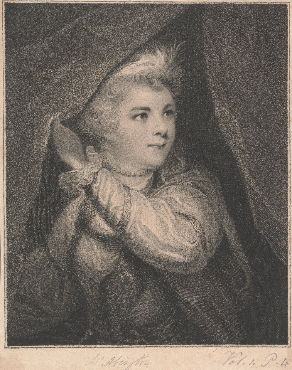 Pani Frances Abington (z domu Barton) jako Roxalana w „Sułtanie” autorstwa John Keyse Sherwin