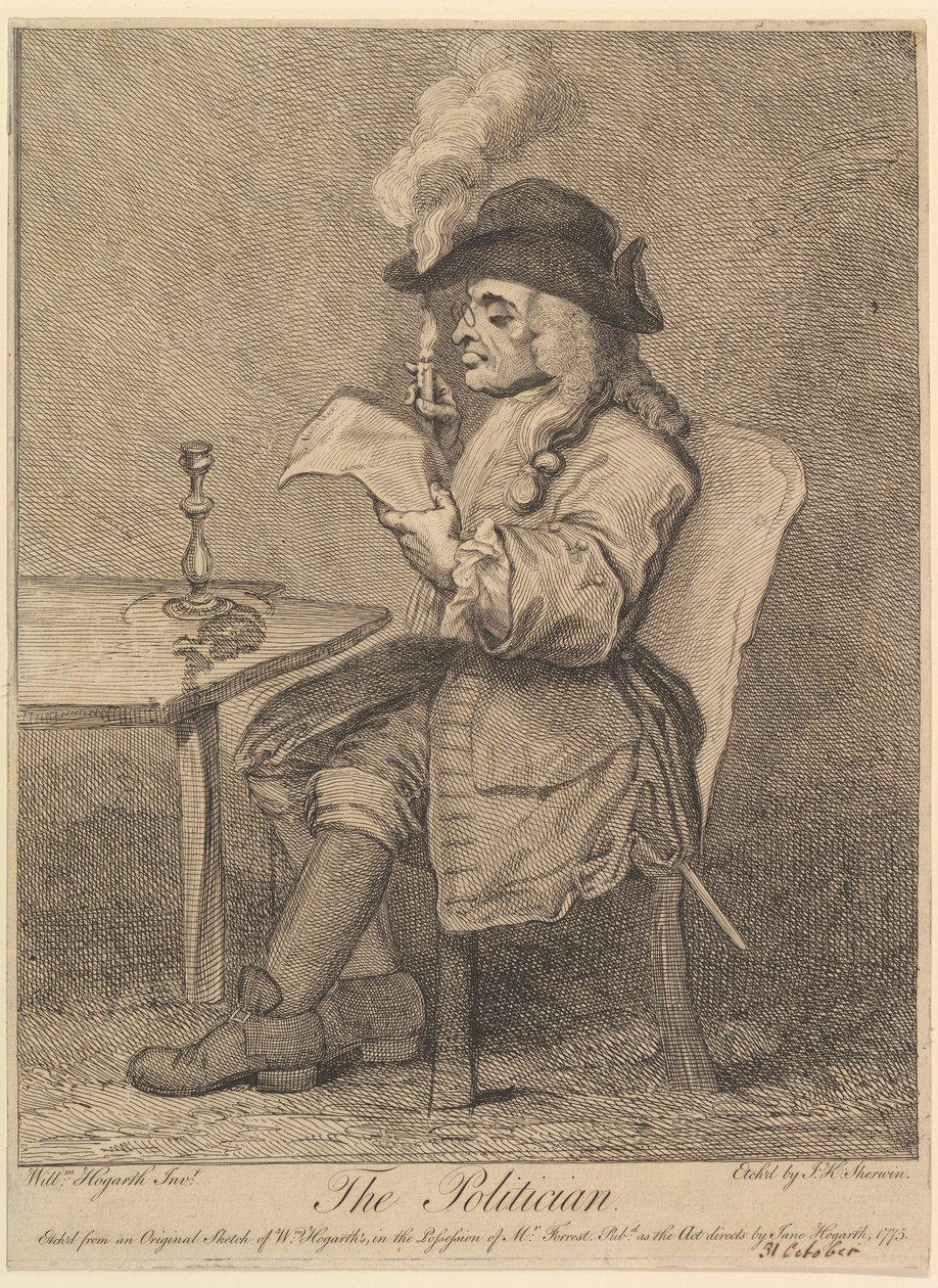 Polityk, 1775. autorstwa John Keyse Sherwin