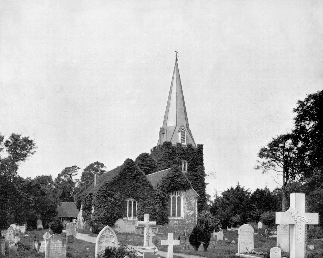 Cmentarz Stoke-Pogis, Anglia, 1893. autorstwa John L. Stoddard