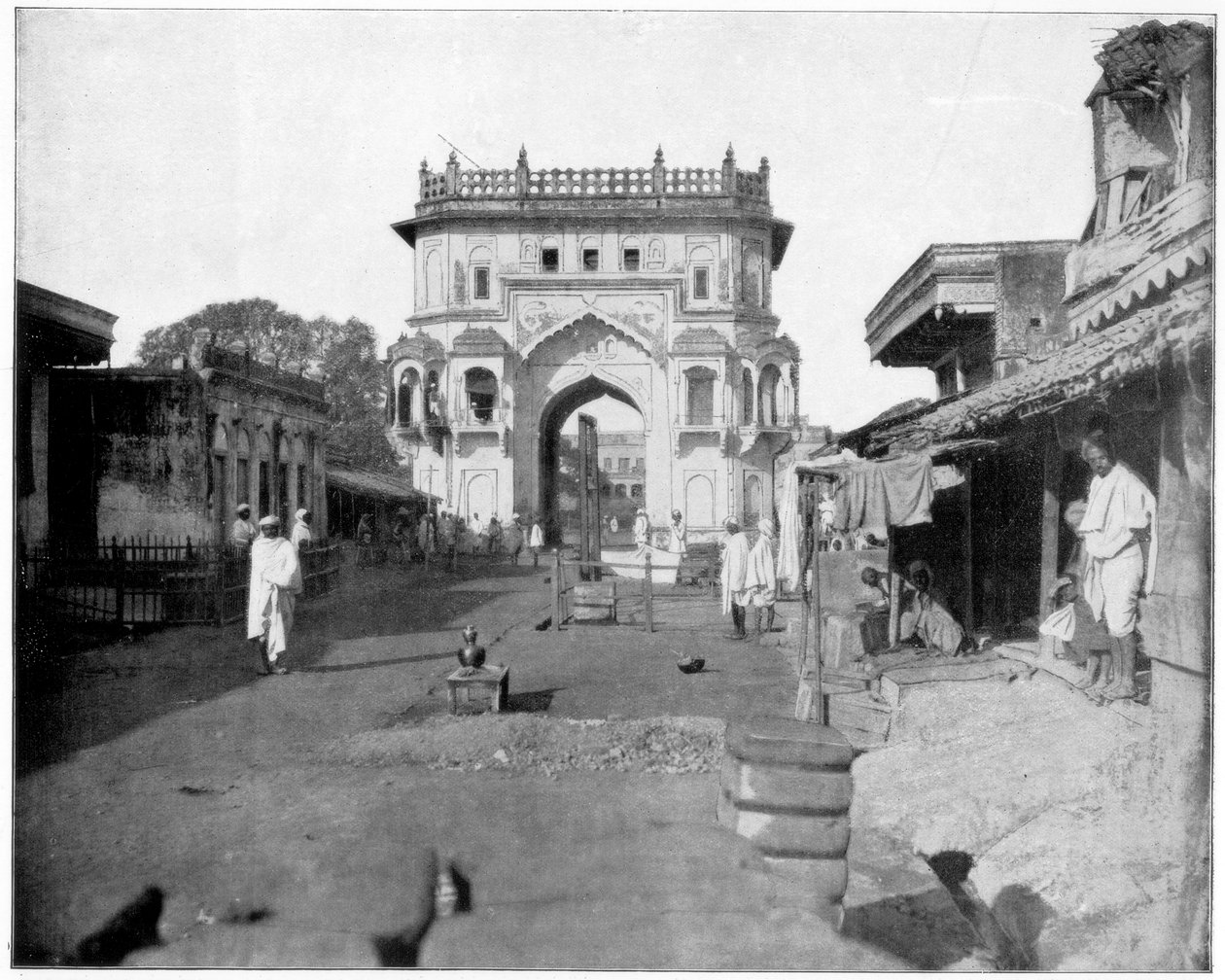 Brama do Lucknow, Indie, koniec XIX wieku autorstwa John L. Stoddard