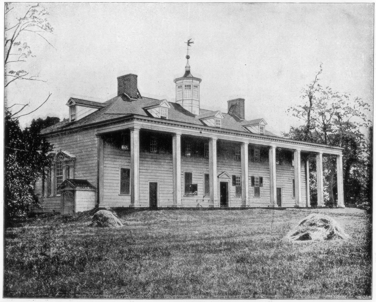 Dom Jerzego Waszyngtona, Mount Vernon, Wirginia, koniec XIX wieku autorstwa John L. Stoddard