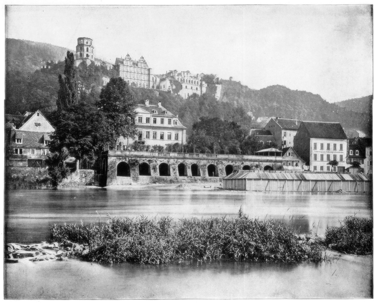 Zamek Heidelberg, Niemcy, koniec XIX wieku. autorstwa John L. Stoddard