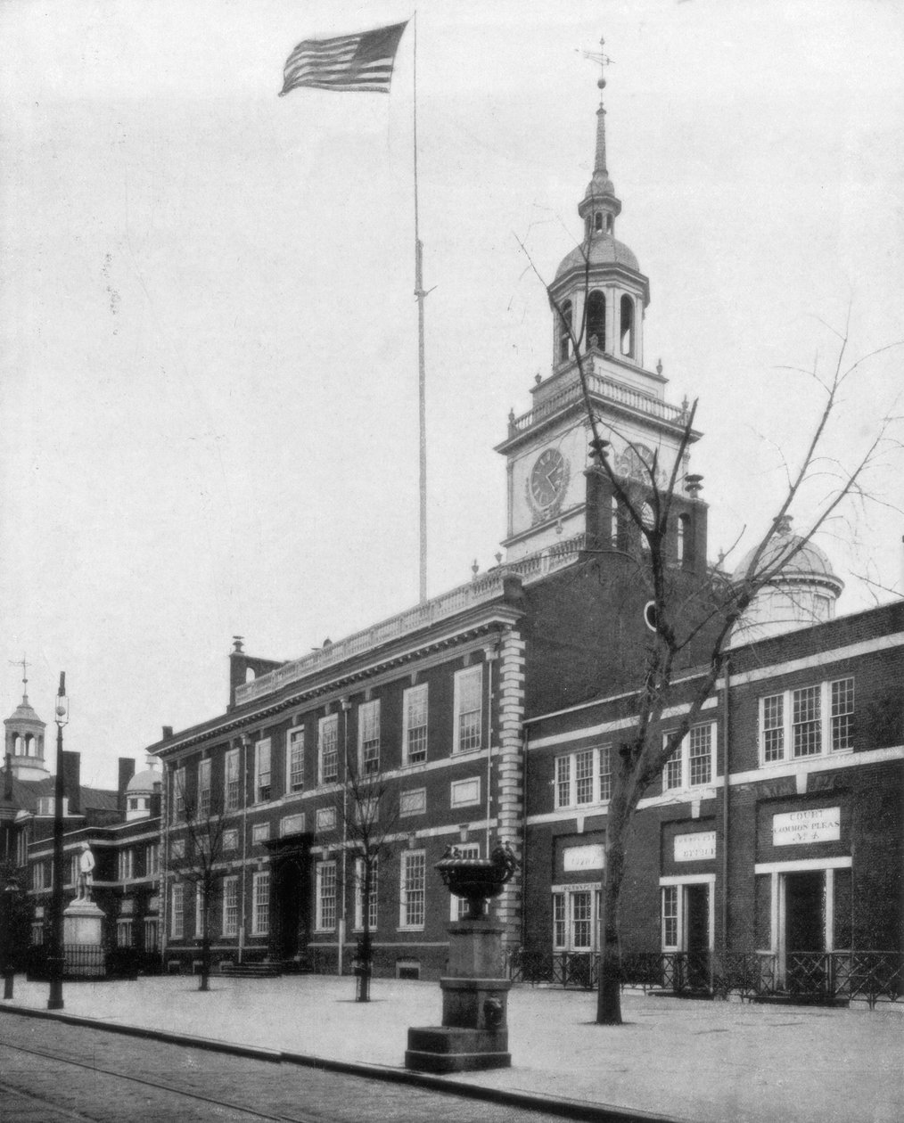 Independence Hall, Filadelfia, USA, koniec XIX wieku. autorstwa John L. Stoddard