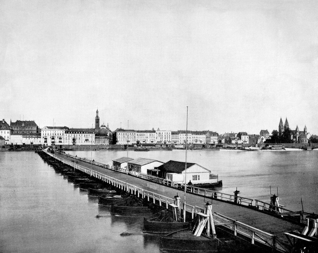 Koblencja nad Renem, Niemcy, 1893 autorstwa John L. Stoddard