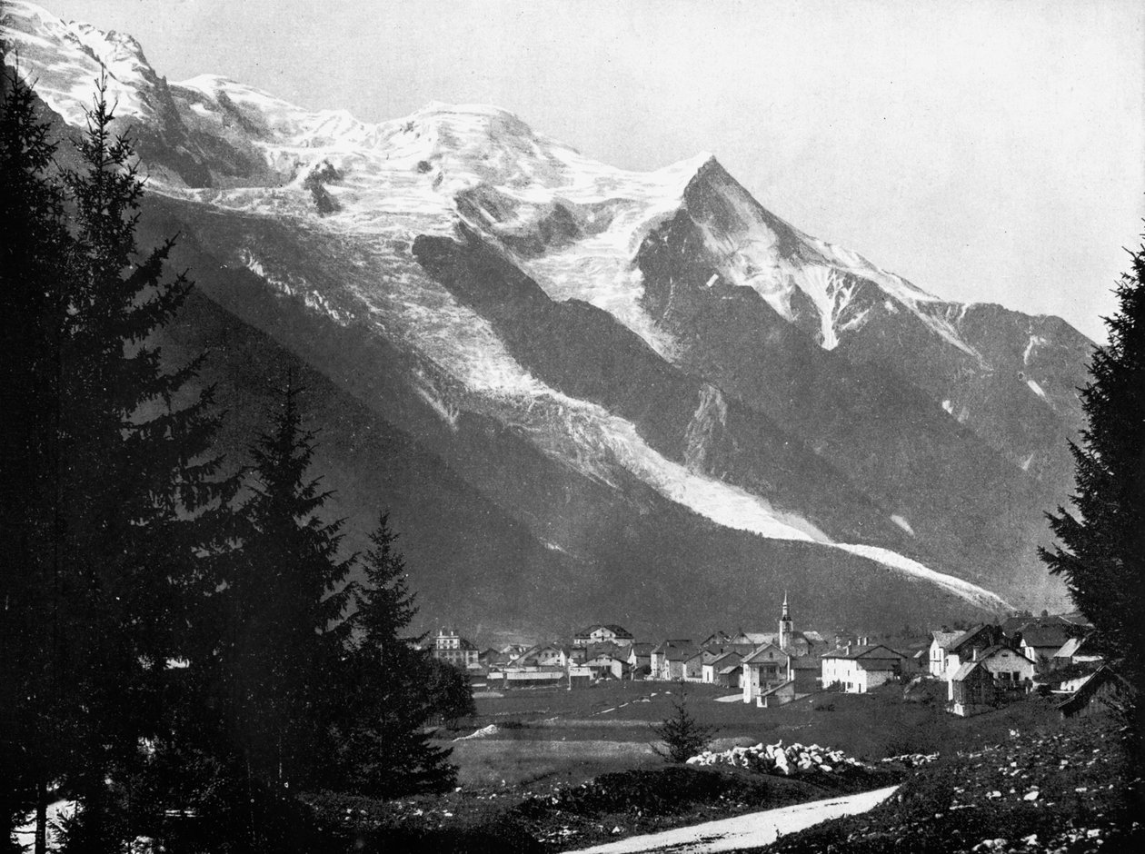 Mont Blanc ze Szwajcarii, 1893. autorstwa John L. Stoddard