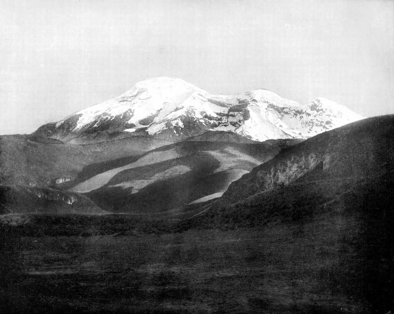 Góra Chimborazo, Ekwador, 1893. autorstwa John L. Stoddard
