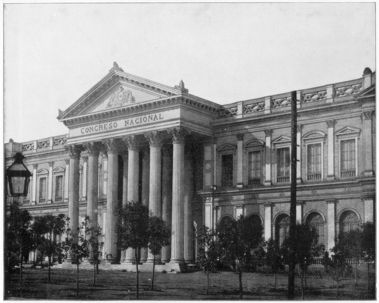 Kongres Narodowy, Santiago, Chile, koniec XIX wieku. autorstwa John L. Stoddard