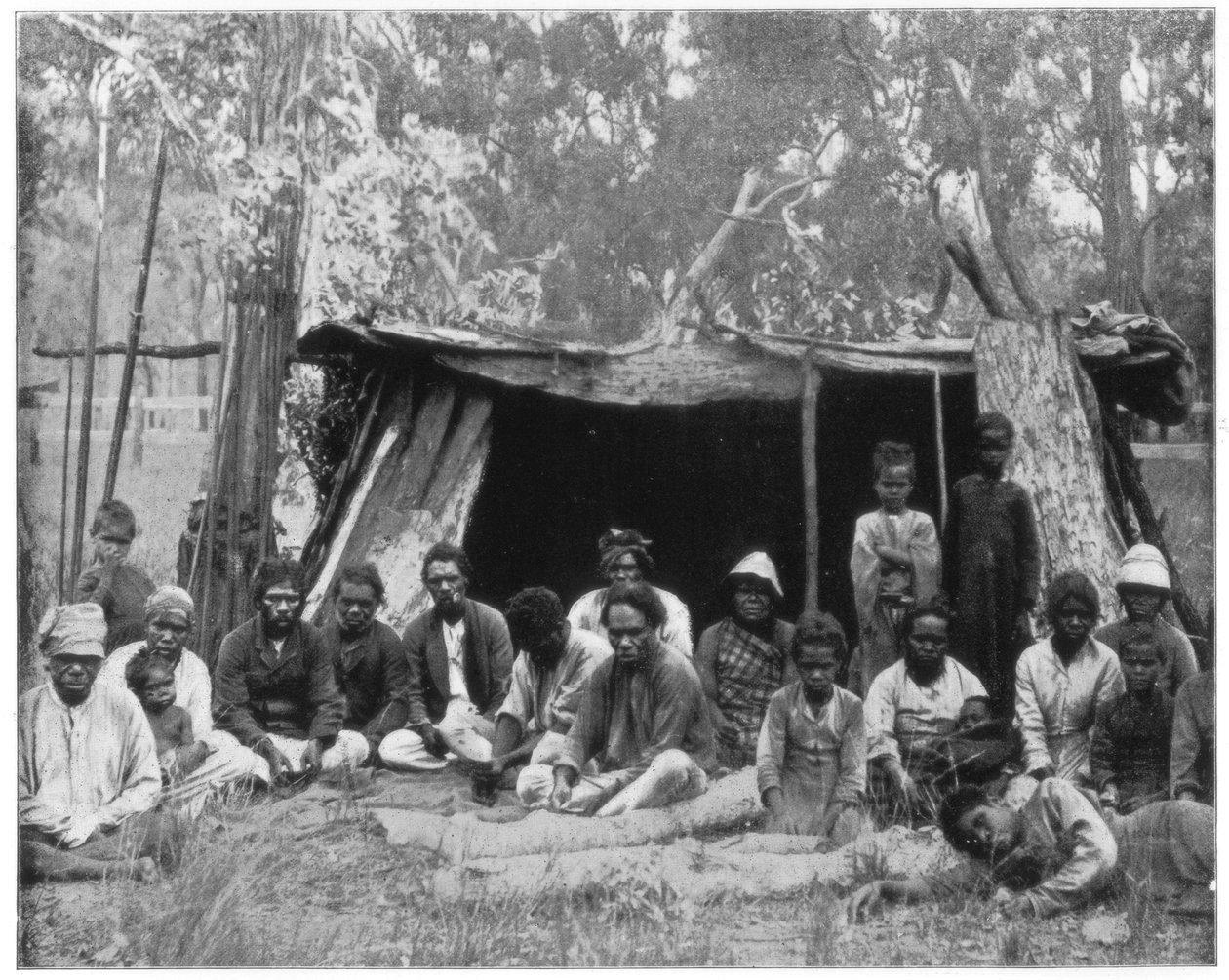 Mieszkańcy Queensland, Australia, koniec XIX wieku autorstwa John L. Stoddard