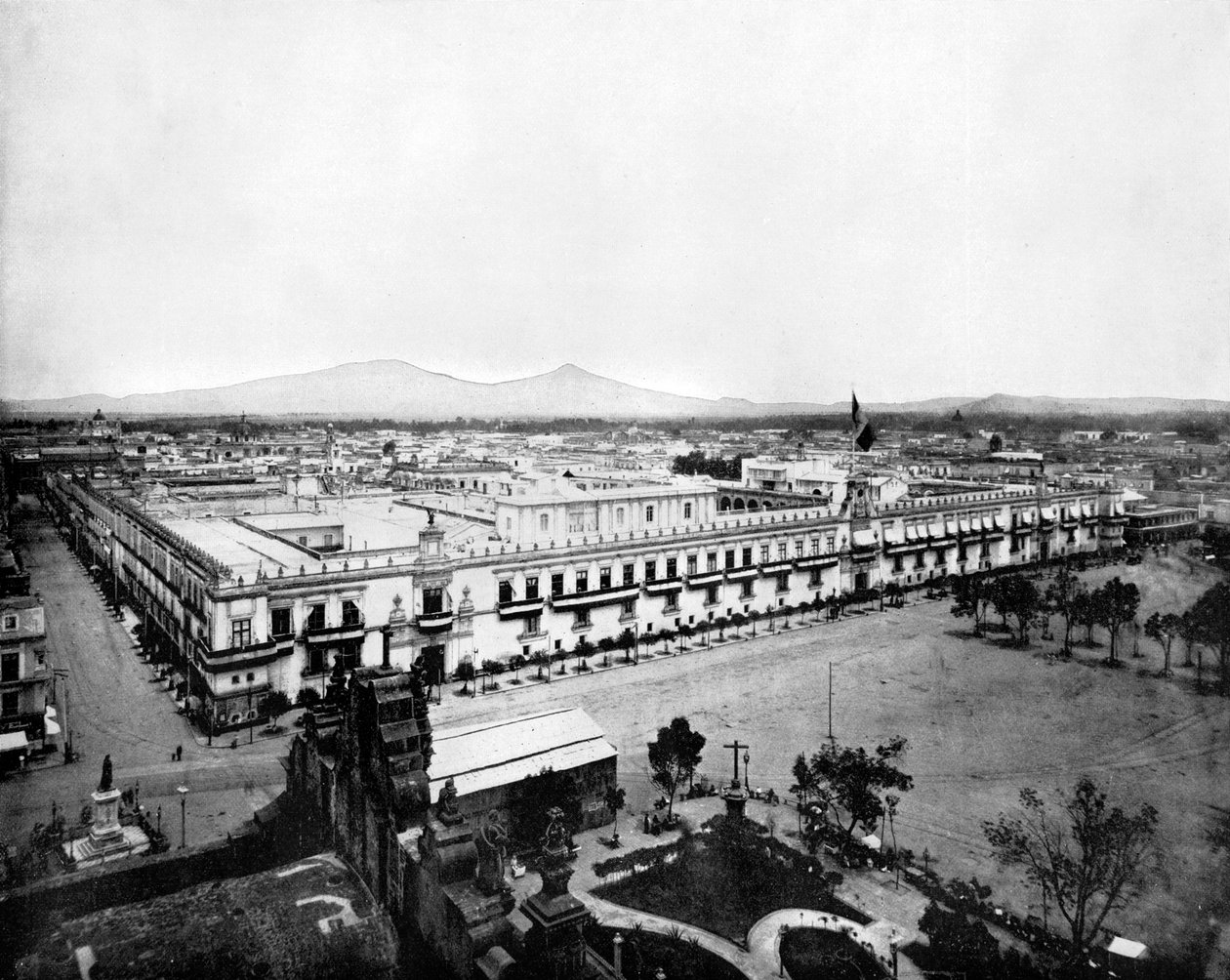 Panorama miasta Meksyk, 1893. autorstwa John L. Stoddard
