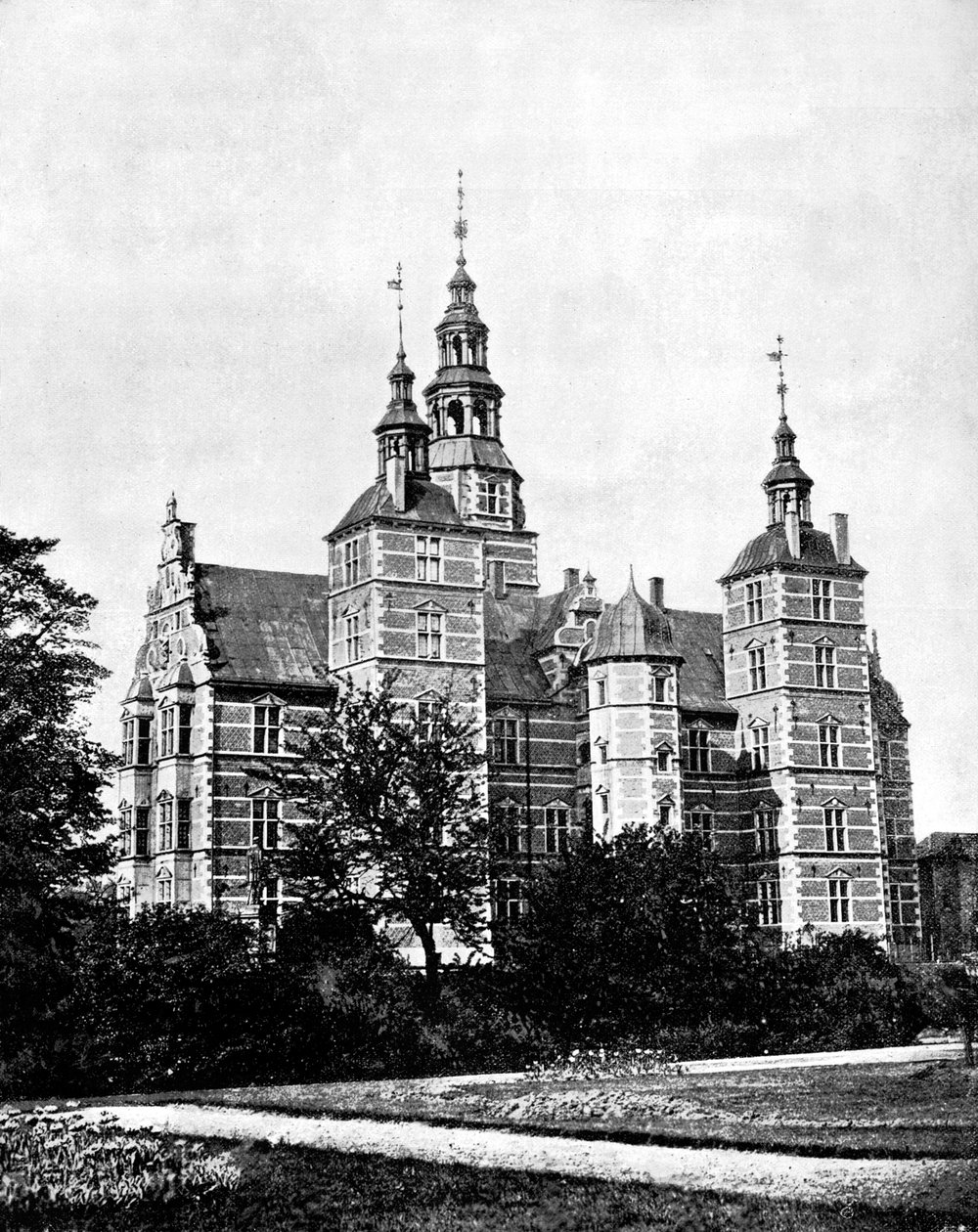 Pałac Rosenborg, Kopenhaga, Dania, 1893. autorstwa John L. Stoddard