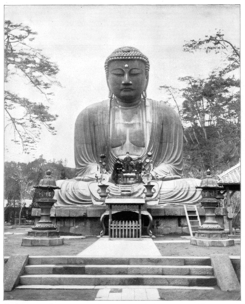 Wielki Brązowy Budda, Japonia, koniec XIX wieku autorstwa John L. Stoddard