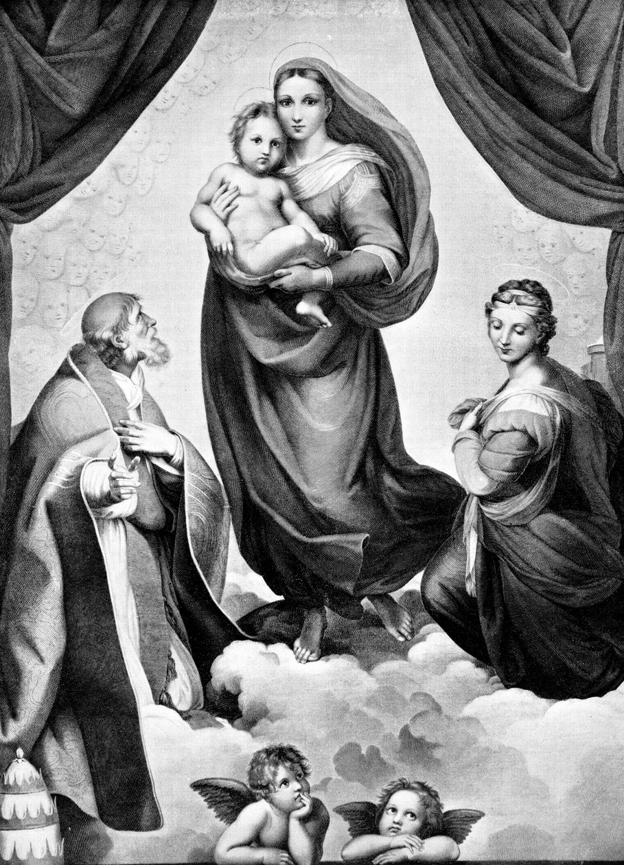 Madonna w San Sisto, c1512, 1893 autorstwa John L. Stoddard
