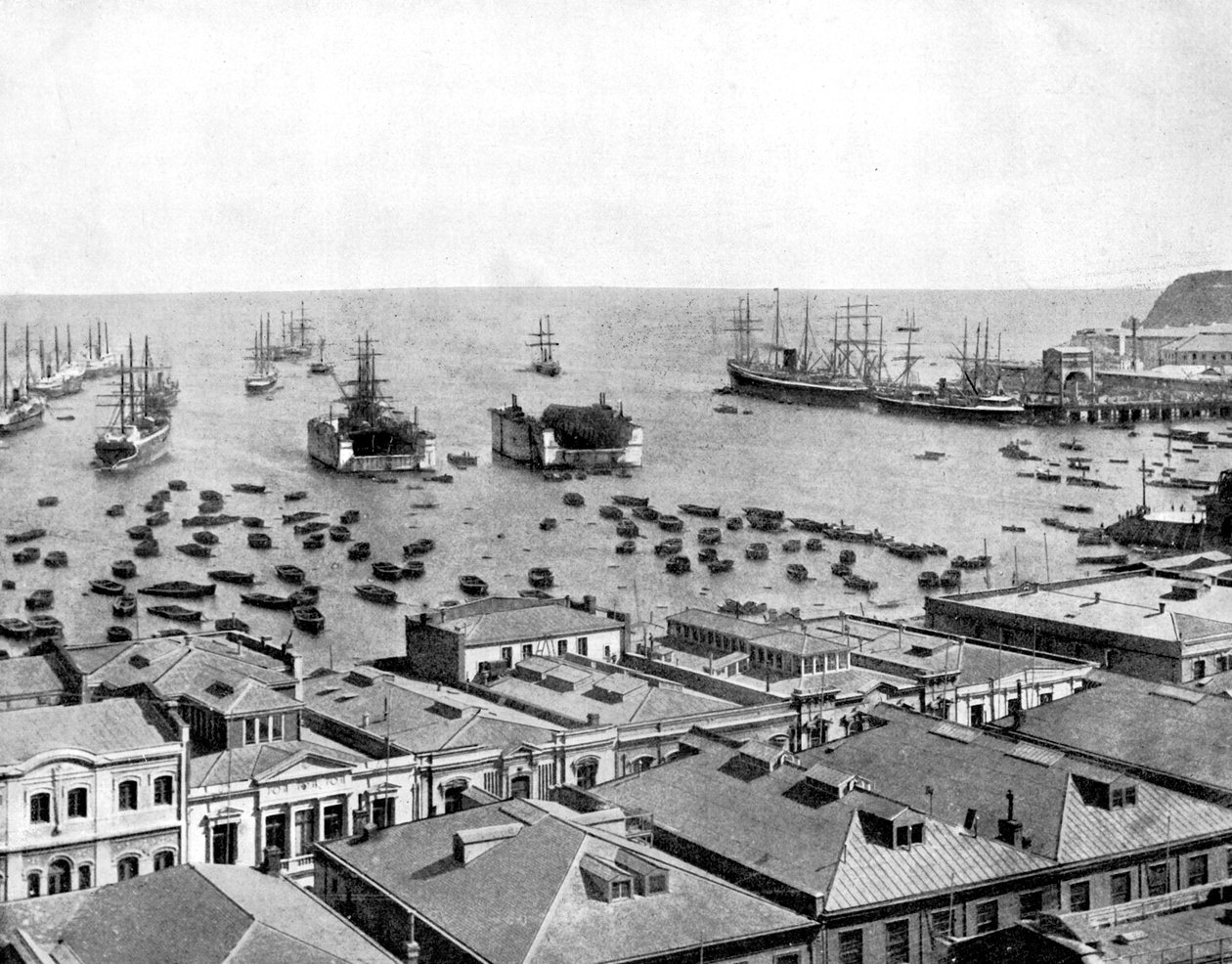 Port Valparaiso, Chile, 1893. autorstwa John L. Stoddard