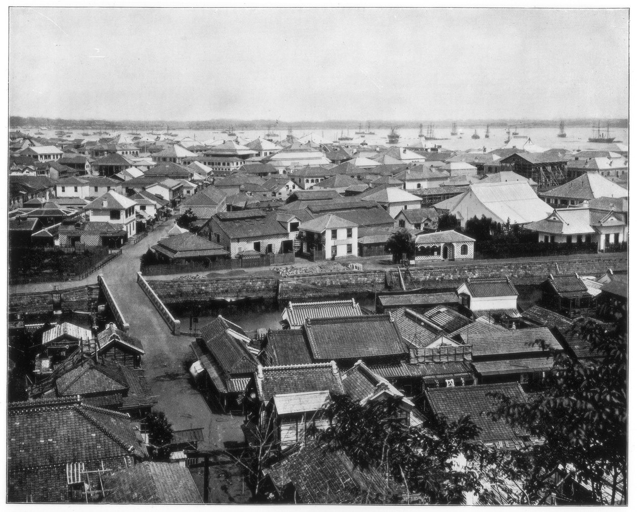 Jokohama, Japonia, koniec XIX wieku autorstwa John L. Stoddard