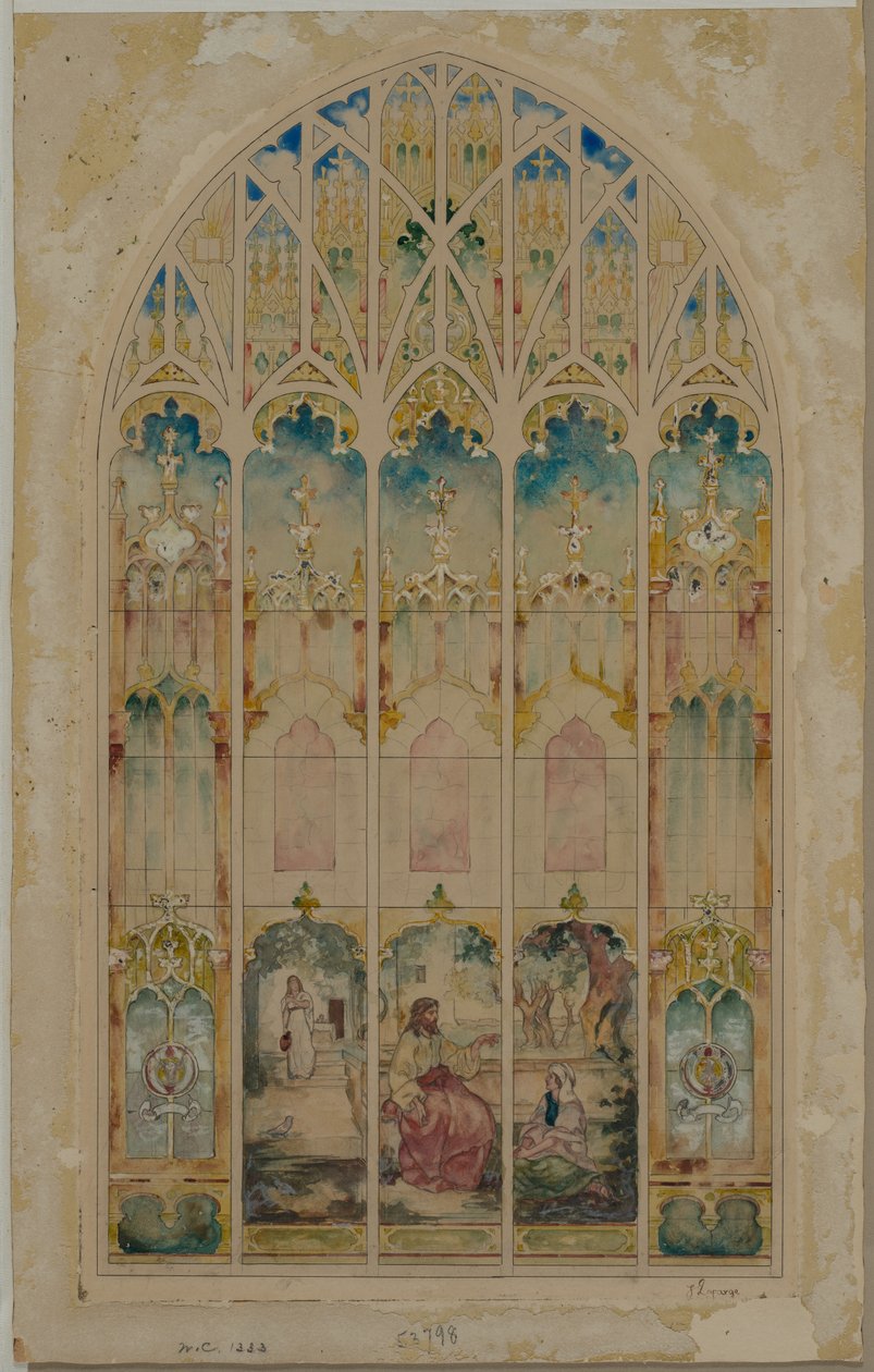 Okno kaplicy. autorstwa John La Farge