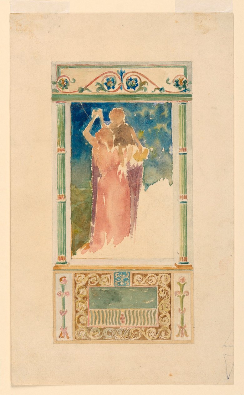 Projekt okna pamięci autorstwa John La Farge