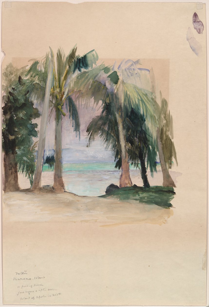 Palmy nad morzem autorstwa John La Farge