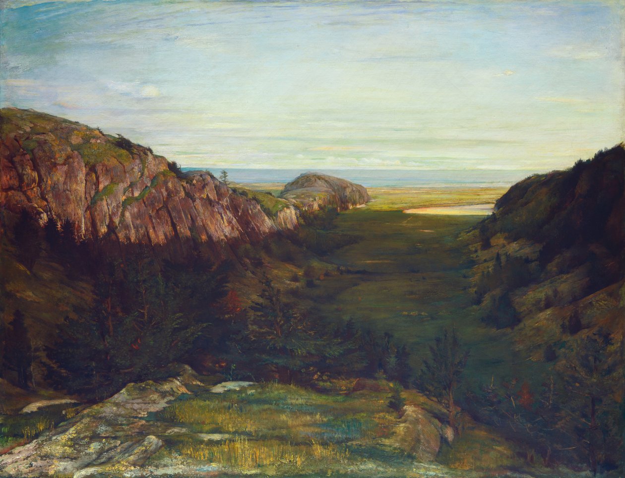 Ostatnia Dolina - Rajskie Skały, 1867-1868. autorstwa John La Farge