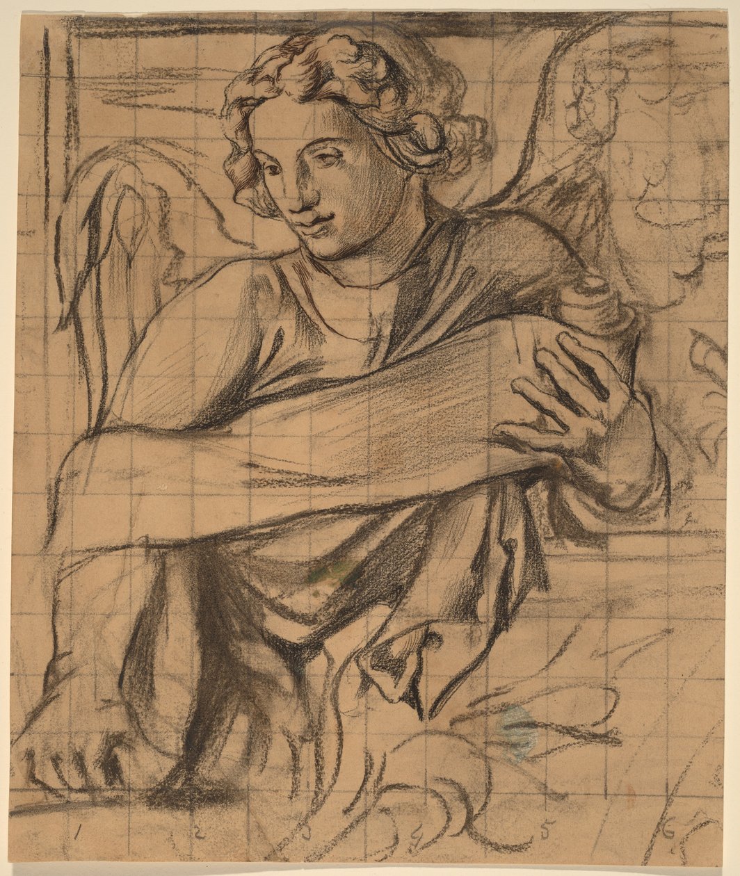 Anioł - Mural kościoła Trójcy Świętej autorstwa John La Farge or Lafarge