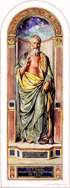 Głoszenie św. Pawła, ok. 1900-05 autorstwa John La Farge or Lafarge