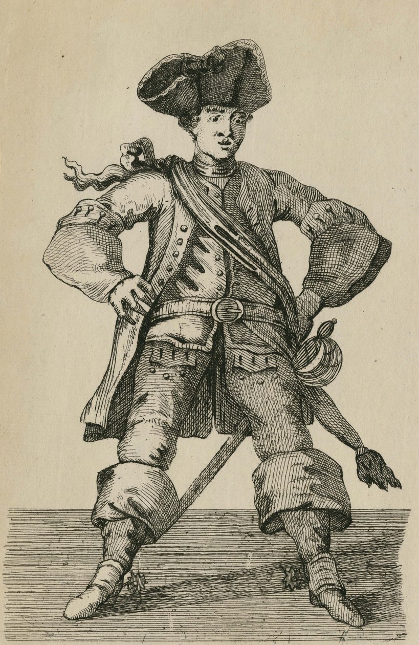 Cibber w postaci starożytnego pistoletu autorstwa John Laguerre