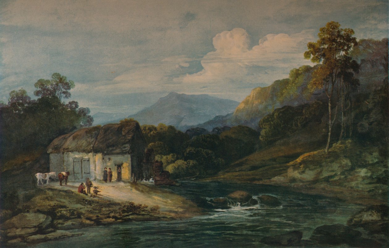 Młyn w Combe Neath, c1776 autorstwa John Laporte