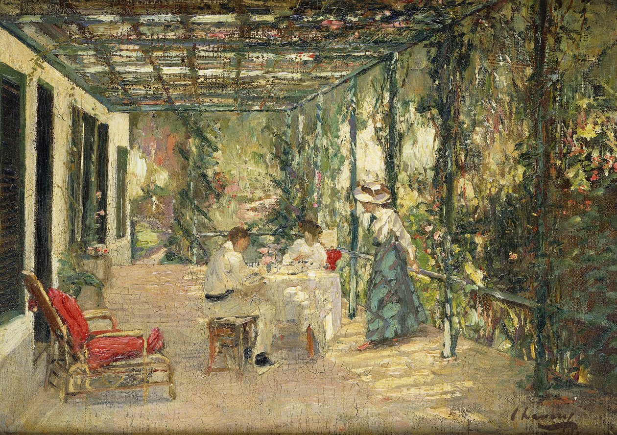 Śniadanie na tarasie autorstwa John Lavery