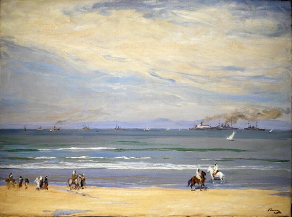 Francuskie Kanonierki, Tanger Bay autorstwa John Lavery