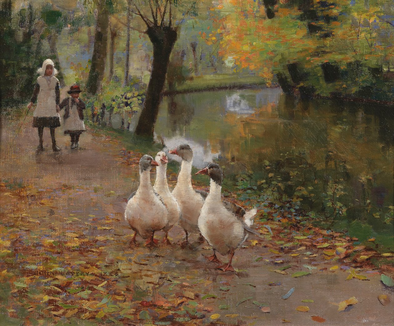 Gęsiątka, 1885 autorstwa John Lavery