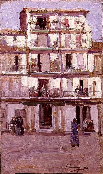 Dom w Tangerze (olej na płótnie) autorstwa John Lavery