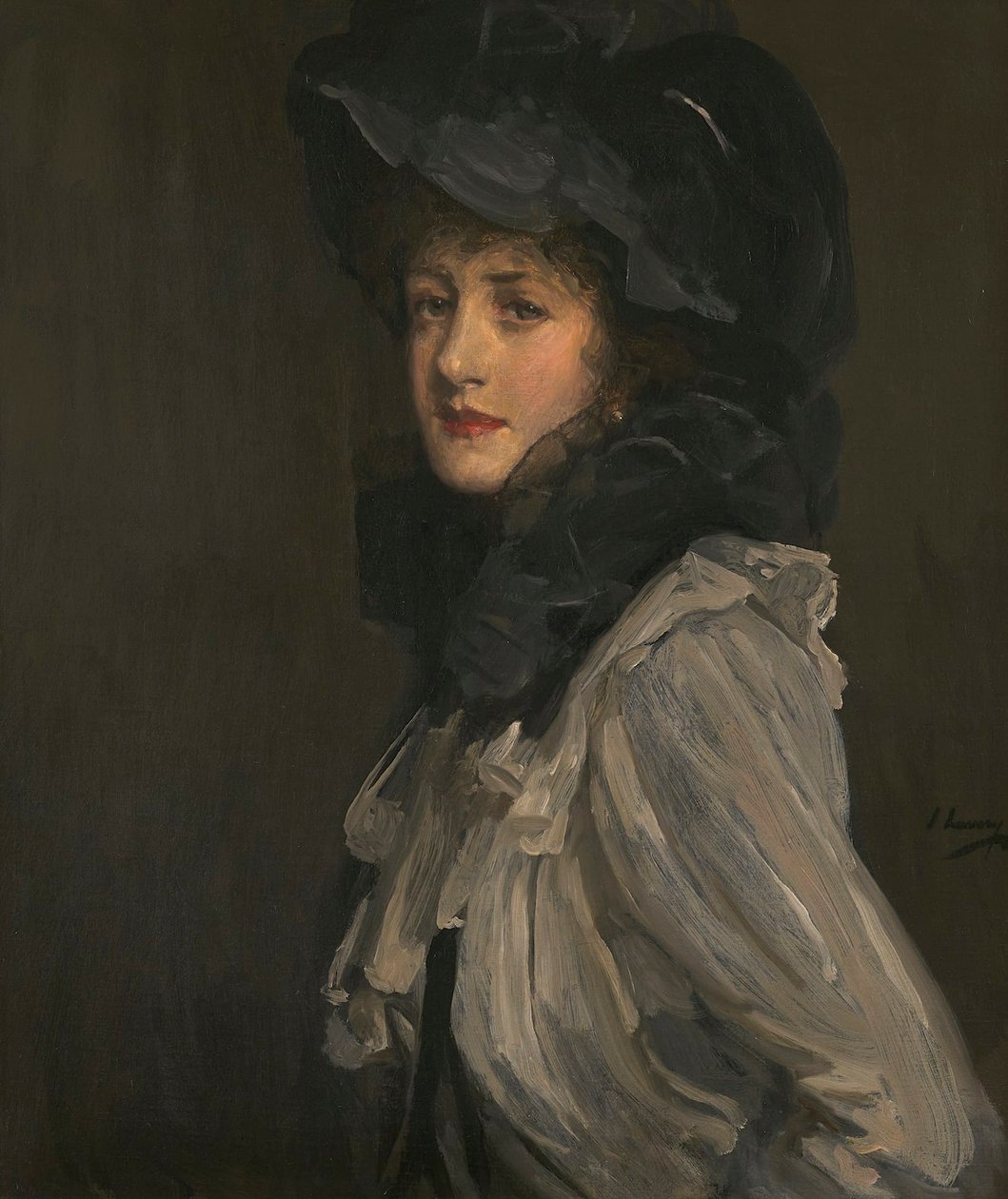 Dama w szarości i czerni autorstwa John Lavery