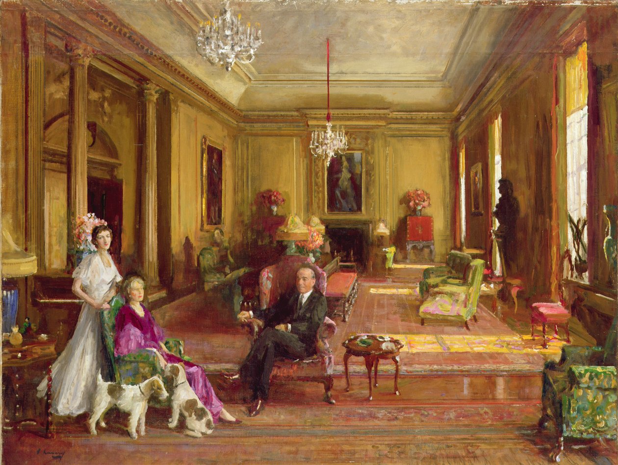 Lord Duveen of Millbank w domu autorstwa John Lavery