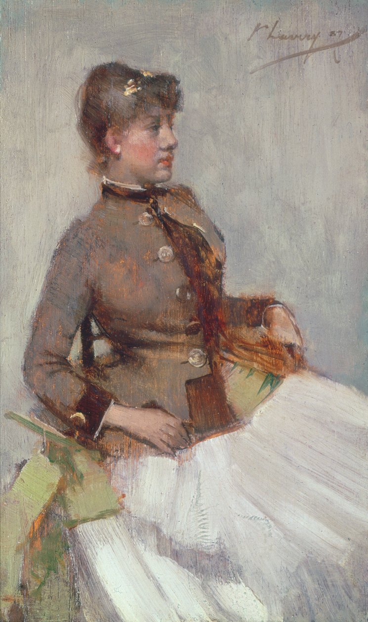 Portret siedzącej damy, 1887 autorstwa John Lavery