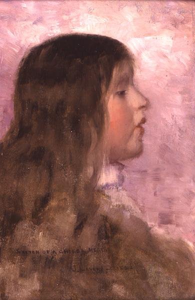 Szkic głowy dziecka autorstwa John Lavery
