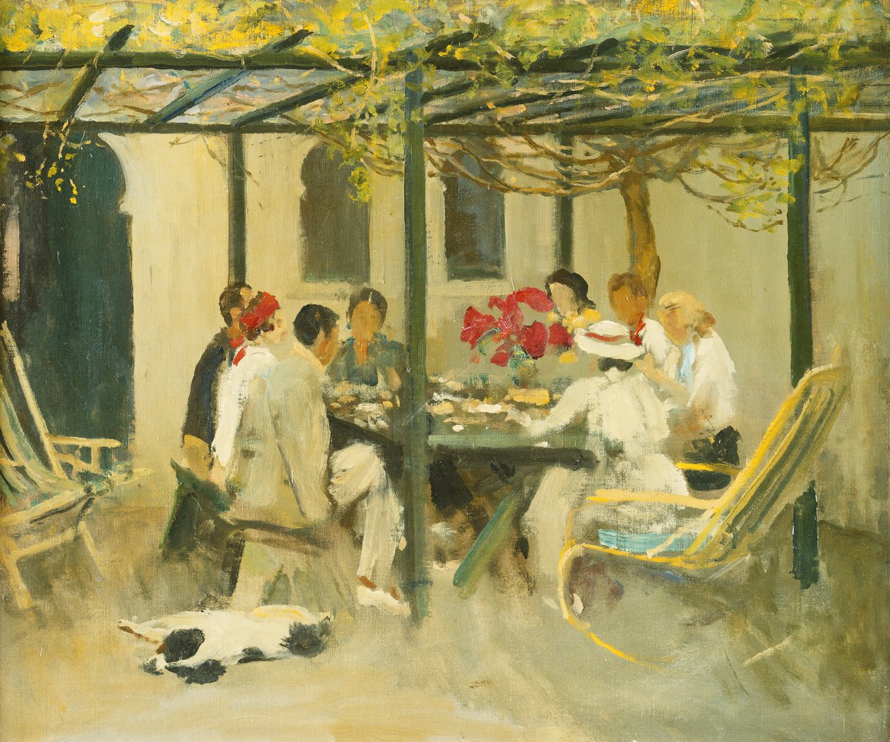 Herbata w Palm Springs autorstwa John Lavery