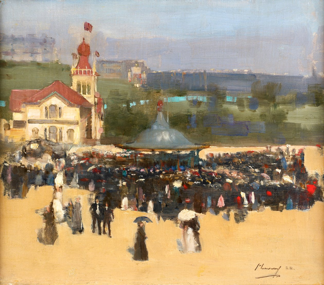 Błękitni Węgrzy, 1888 autorstwa John Lavery