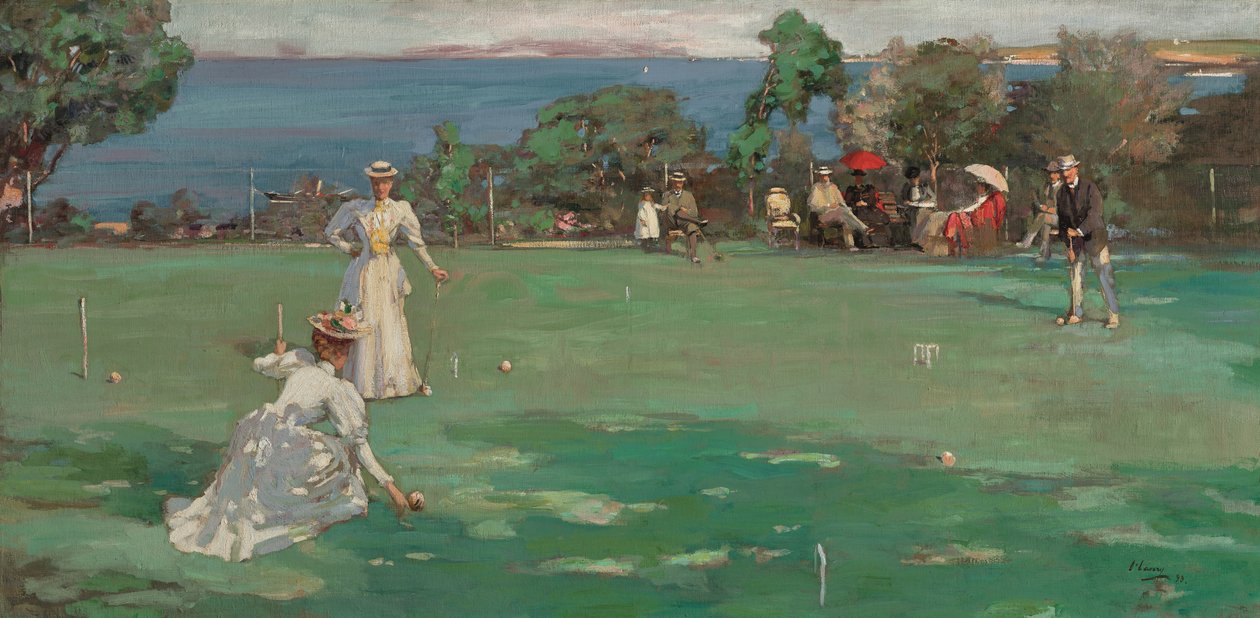 Impreza krokieta autorstwa John Lavery