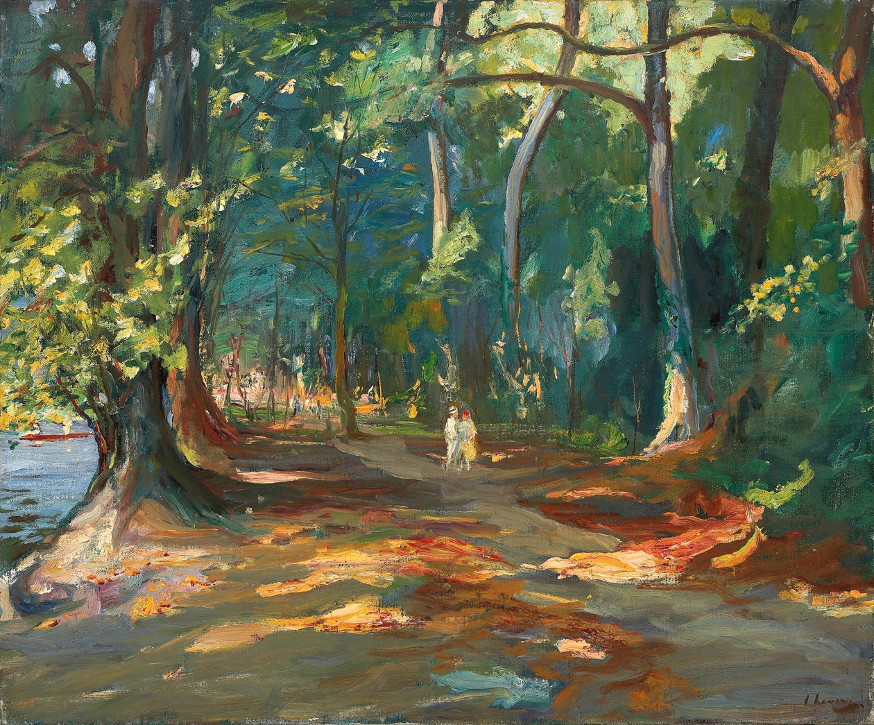 Ścieżka nad rzeką, Maidenhead autorstwa John Lavery