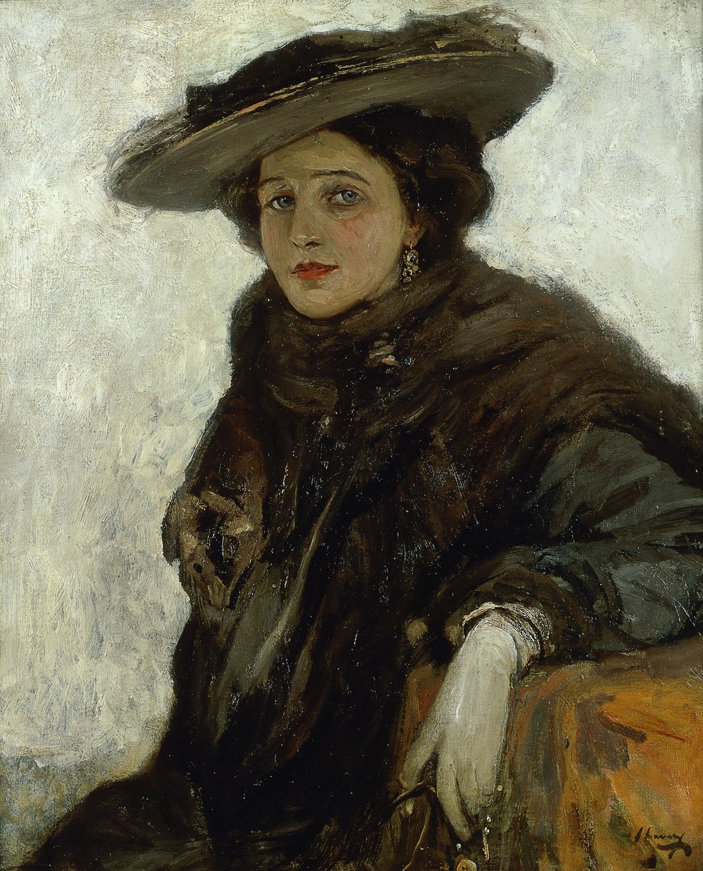 Hiszpański kapelusz lub pani Gerard Chowe autorstwa John Lavery